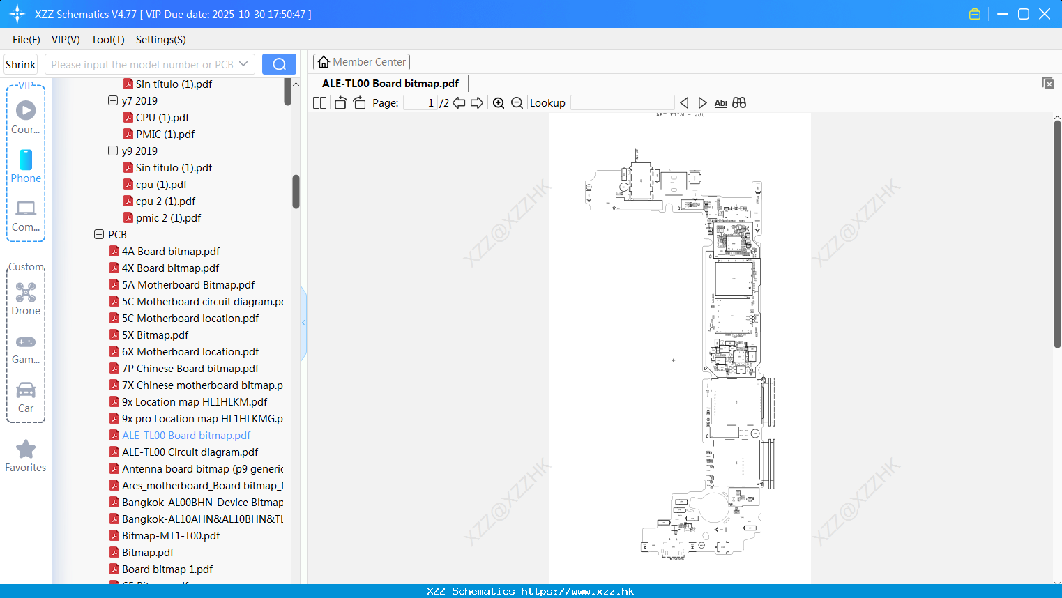 Huawei ALE-TL00 Board Bitmap